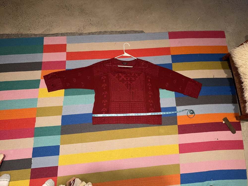 Isabel Marant Embroidered Silk Blouse Size 38